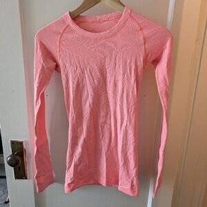 Lululemon - Rare Pink Swiftly Tech Long-Sleeve Shirt Size 2